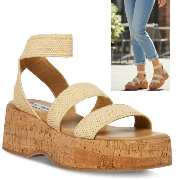 Steve Madden Women's Sashes Strappy Platform Sandals Size 11 New in Box - Picture 1 of 5